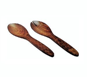 2024 New Design High Quality 2-Pcs Indian Handicraft Acacia <b>Wood</b> Eco-Friendly Vintage Cutlery <b>Server</b> Spoon Flatware Giveaways - Product Image 6