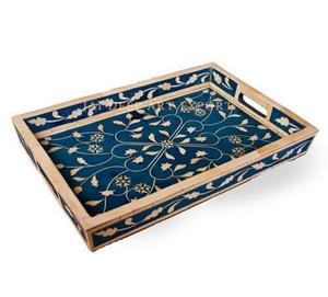 Bandeja de Servicio de Diseño Moderno con Incrustaciones de Hueso de Alta Calidad, con Forma y Color Personalizados para Restaurante, Hogar, Decoración Elegante para Servicio de Alimentos - Product Image 6