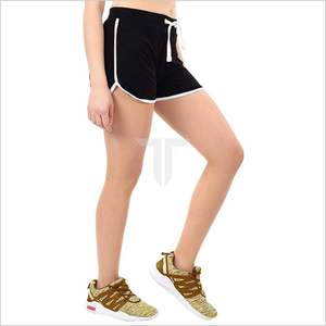 กางเกงผ้าฝ้ายขาสั้นสำหรับผู้หญิงกางเกงเอวยางยืดลายทางแบบสปอร์ตแห้งเร็วระบายอากาศได้ดีผ้าแคนวาสสำหรับออกกำลังกายในยิมโยคะเสื้อผ้าใส่วิ่ง - Product Image 2