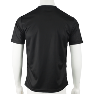 Camiseta de punto de manga corta con ajuste regular y estampado gráfico personalizado, lavado ácido, poliéster/algodón, patrón sólido, estampado digital, transpirable y de secado rápido. - Product Image 3