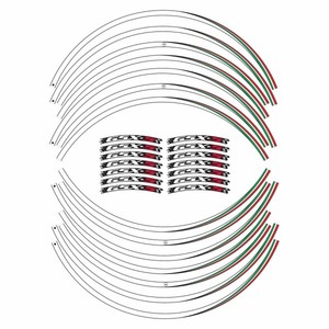 Kit di Strisce Adesive per Cerchi da 17 Pollici per Suzuki GSXS 750-1000, Adesivi per Moto - Product Image 4