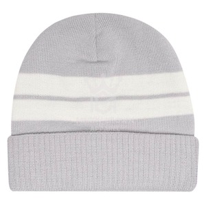 High Quality <b>Wool</b> Blend 100% <b>Wool</b> Winter Striped <b>Beanie</b> Breathable Jacquard Knit <b>Beanies</b> Plain Fashion for Beach Wear - Product Image 2