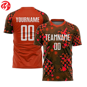 Impression par sublimation Uniforme de football de bonne qualité Chemises et hauts à découpe automatisée pour adultes Maillot de football - Product Image 6
