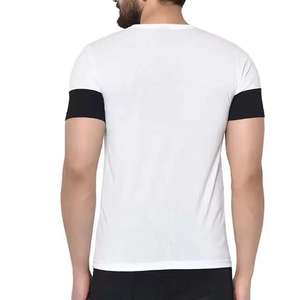 Camiseta de manga corta con cuello redondo informal de fabricante barata para hombre, camisetas de sublimación sólidas en blanco de alta calidad - Product Image 2