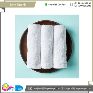 Serviettes de bain en coton 100% en gros, OEM, motif attrayant personnalisé, provenant d'un fournisseur indien de premier plan pour un usage domestique - Product Image 3