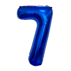 Palloncino Foil Numero 7 Blu Scuro 1M per Feste, Riempibile con Elio, Decorazione per Feste - Product Image 2