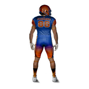 100% poliéster personalizado uniforme de fútbol americano de alta calidad nuevo diseño Jersey pantalón conjunto de manga corta de talla grande transpirable venta - Product Image 5