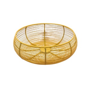 Best Quality Iron Fruit <b>Basket</b> for Kitchen Storages Metal Wire Fruit Bowl With Copper Antique for Home at Cheap Price for Sale - Product Image 5