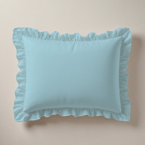 ปลอกหมอนผ้าโพลีคอตตอนสีน้ำเงิน ขนาด 50x70 ซม. แบบจีบระบาย ปิดด้วยผ้าแบบซองจดหมาย ผ้าเรียบสีพื้น รูปทรงสี่เหลี่ยมผืนผ้า สำหรับโรงแรม โรงพยาบาล และใช้ในบ้าน - Product Image 4