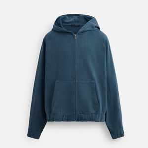 Sweat à capuche en coton épais de haute qualité et ensemble court pour hommes sweat-shirt à capuche court avec impression bouffante personnalisée Streetwear pour hommes - Product Image 1