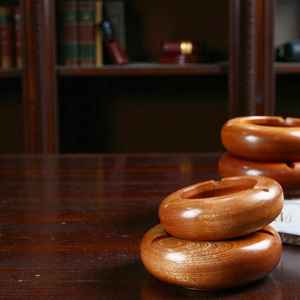 Cenicero Clásico Hecho a Mano de Madera Sólida sin Humo |   Cenicero Ecológico Premium para Cigarrillos y Cigarros - Product Image 5