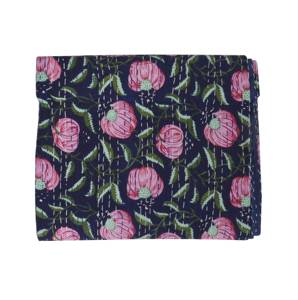 ผ้าห่มลายดอกแบบอินเดียผ้าคลุมเตียงผ้าฝ้ายพิมพ์ลายดอกไม้ผ้าคลุมเตียงผ้าคลุมเตียงผ้าคลุมเตียงขนาดควีนคิงส์คู่ผ้าคลุมเตียง - Product Image 2