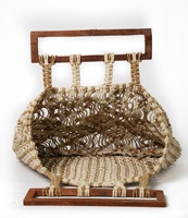 Tas Selempang Tali Jute Buatan Tangan Berkualitas Tinggi 2024 Wanita Rajutan Makrame Pantai Mewah Fashion Warna/Ukuran Dapat Disesuaikan Semua Musim