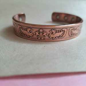 Adjustable <b>Copper</b> <b>Magnetic</b> <b>Bracelet</b>: Energy Cuff Bangle - Product Image 5