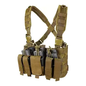 Tactical Peito Rig Com Kangaroo Munição Bolsos Tactical Nylon Sling Peito Bag Com Ajustável Por Atacado Peito Rig