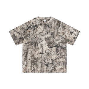 Ensemble T-shirts et Shorts d'été pour Hommes, Personnalisable, Surdimensionné, Vintage, en Spandex/Coton, Tricoté, Séchage Rapide, Style Casual - Product Image 1