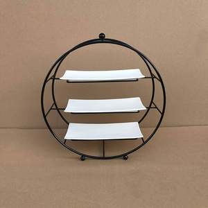 Soporte para cupcakes de metal de alta calidad con base antideslizante duradera para presentación de postres estilo buffet a precio mayorista - Product Image 3