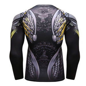 Customizable Breathable MMA Rash Guard <b>Compression</b> <b>Shirt</b> with Quick Dry <b>Long</b> <b>Sleeve</b> Sublimated Sportswear for Men Girls Gym Use - Product Image 6