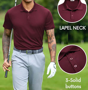 Precio al por mayor de los hombres cómodos de gran tamaño para Polo camiseta etiqueta privada personalizada tela de punto sólido - Product Image 2