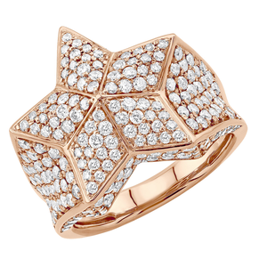 แหวนเงินสเตอร์ลิงสำหรับผู้ชายเครื่องประดับฮิปฮอปหรูหรารูปทรงดาวเพชรโมอิส925 - Product Image 3