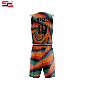 OEM Design Good Quality Custom Basketball Uniform <b>Kits</b> Breathable Fabric Sublimated Two Piece Basketball Uniform - Product Image 2