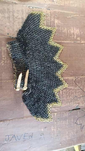 Auténtico Caballero Medieval Bishop's Chainmail Gorget Auténtico Acero suave Chainmail Collar Armadura Impreso Modelo Artesanía de metal - Product Image 3