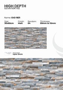 Diseños de Elevación con Textura Arquitectónica que Utilizan Azulejos de Pared Mate de Alta Definición de 300x600 mm - Product Image 5