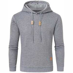 Sweat à capuche en coton-poly premium unique pour homme, pull d'hiver chaud doublé en polaire, coupe régulière - Product Image 3