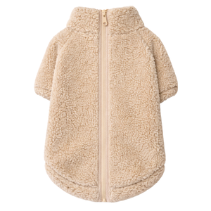 Beige <b>Dog</b> Fleece Plush Soft Ultra Warm Pet Pullover Cozy Winter Fleece Jacket for Small Medium <b>Dogs</b> Premium Comfort Wear - Product Image 5