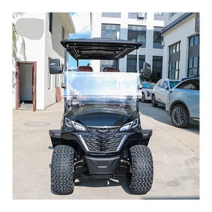 Carrito de Golf de Lujo con Motor Turbo de Gasolina, Neumáticos R20, Asientos de Cuero Oscuros, Precio al por Mayor - Product Image 5