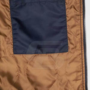 2025 nueva chaqueta acolchada de moda para hombre Color sólido High Street XS tamaño tela ligera invierno Bomber Stand alta calidad a prueba de viento - Product Image 5