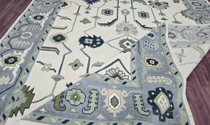 Tapis anciens en laine de haute qualité noués à la main 8x14 9x12 Multicolores Tapis de prière faits à la main pour la maison CR34 - Product Image 6