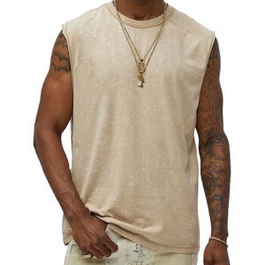OEM <b>Men's</b> Gym <b>Vest</b> Tank Top High Quality 100% Cotton Quick Dry Breathable Custom Low Price Wholesale Factory Sale - Product Image 4