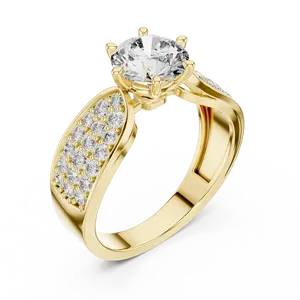 Anillo de Compromiso con Diamante Solitario y Moissanita para Regalo de Boda - Product Image 3