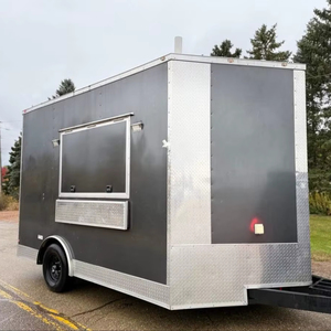 จัดส่งฟรี10FT ตู้ไอศกรีมเคลื่อนที่รถเข็นจำหน่ายขนมหวานแช่แข็งแบบนุ่มและมีอุปกรณ์ครบครันสำหรับธุรกิจสตรีทฟู้ด - Product Image 3