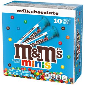M&M's Minis, Tubos de Chocolate con Leche, Caja a Granel de 10 Unidades - Product Image 2