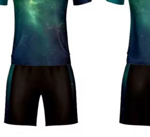 Vente en gros 100% polyester uniforme de football pour jeunes combinaison d'entraînement à ajustement rapide personnalisée avec maillot de football à sublimation de couleur unie - Product Image 2