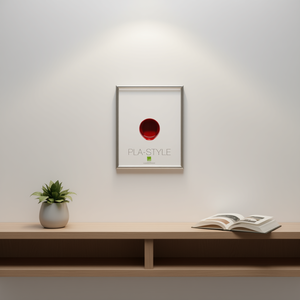 BASIC PLA STYLE AA MA4 <b>Plastic</b> <b>Frame</b> Metallic Silver (21x29.7cm) for Bubola & Naibo PLA01 - Product Image 3