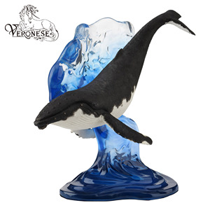 Veronese thiết kế-Cá Voi lưng gù-Đồ thủ công nhựa trang trí nhà bức tượng nghệ thuật vẽ tay sang trọng - Product Image 2