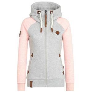 Sweats à capuche de mode pour femmes couleur unie meilleure vente pas cher prix haut de gamme col à capuche Logo personnalisé qualité de la mode d'exportation - Product Image 4