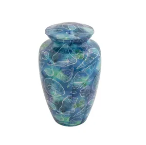 Urna de cremación de recuerdo de material metálico 100% de último diseño del mejor proveedor indio y elegante para adultos - Product Image 1