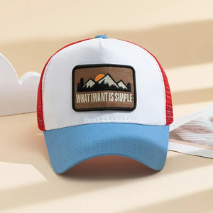 Deportes de otoño Nuevo estilo Sombreros de camionero de moda Logotipo personalizado Sombrero de béisbol ajustado Pin de ala plana Malla personalizada para uso al aire libre en invierno - Product Image 5