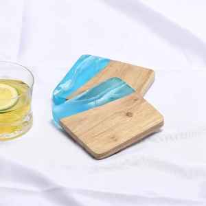 Posavasos de Resina y Madera de Diseño Único, Hechos a Mano, Ecológicos, Reutilizables, de Alta Calidad, para Mesa, Exportación - Product Image 5