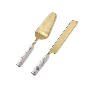 ชุดมีดโลหะสำหรับตัดเค้กทำมือชุดเสิร์ฟเค้กโลหะทำมืออุปกรณ์สำหรับเสิร์ฟ - Product Image 1