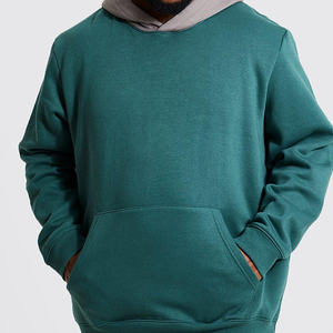 Sudadera con Capucha para Hombre, 100% Algodón, Tejido de Felpa, Ecológica, Invierno, Manga Larga, Talla Grande, Térmica - Product Image 4