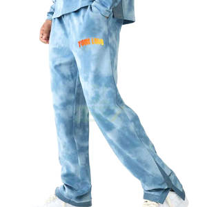 Pantalones Deportivos Personalizados para Hombre, 100% Algodón, Corte Regular, Rectos, Transpirables, de Secado Rápido, con Logotipo Impreso por Transferencia de Calor y Cintura Elástica - Product Image 1