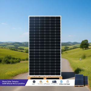 Panneau solaire monocristallin bifacial Phono Solar Twinplus 550W HJT, cellules 210 mm, sur palette - Product Image 3