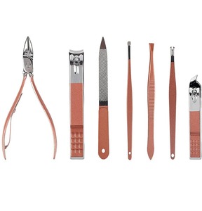 Ensemble de 12 pièces de luxe pour manucure et pédicure, extracteur de points noirs, traitement de l'acné, coupe-ongles en acier inoxydable, best-seller - Product Image 2