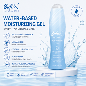 Gel hydratant à base d'eau Safex 85 ml |   pH équilibré, non gras, adapté aux peaux sensibles - Product Image 3