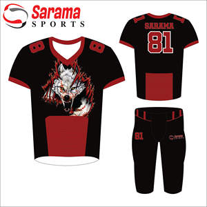 เสื้อเจอร์ซีย์อเมริกันฟุตบอลชุดอเมริกันฟุตบอลเครื่องแบบฟุตบอล - Product Image 1